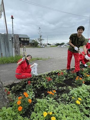 国道花壇整備３