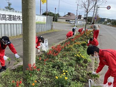 国道花壇整備３