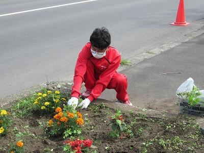 国道花壇整備１