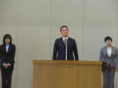 着任式②