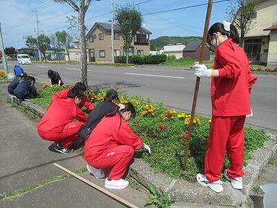 国道花壇整備②